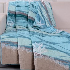 Beachcrest Home Cosmo Quilted Embroidery Throw BCHH4490